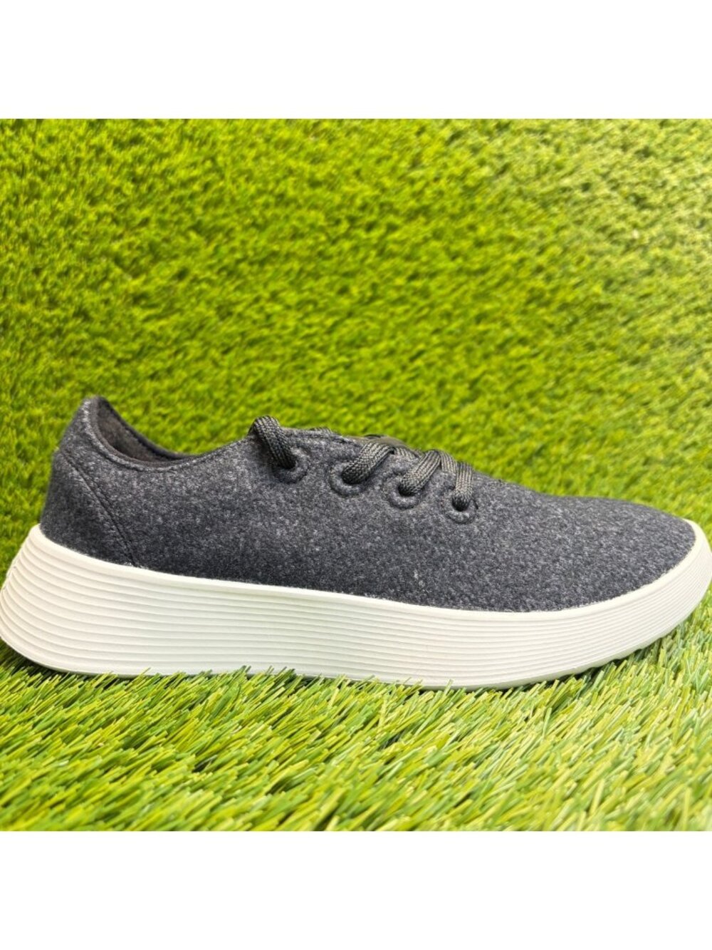 Allbirds Wool Runner 2 Womens Size 7.5 Black White Athletic Shoes Sneakers